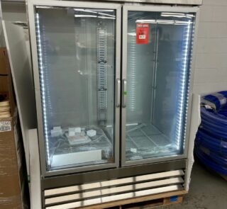 Koolmore 54 in. Two Glass Door Reach-In Freezer