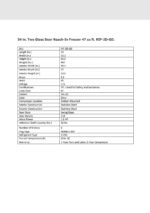 KOOLMORE 54 in. Two Glass Door Reach-In Freezer 47 cu ft. RIF-2D-GD - Image 3